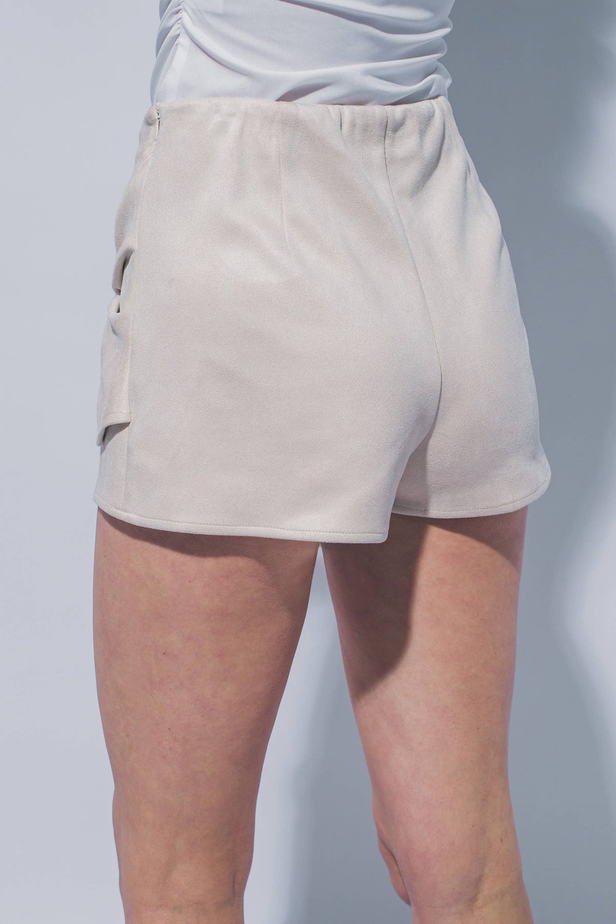 Overlay Mini Skort w/ Gold metal ring