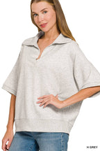 Scuba Collared Short Sleeve Pullover