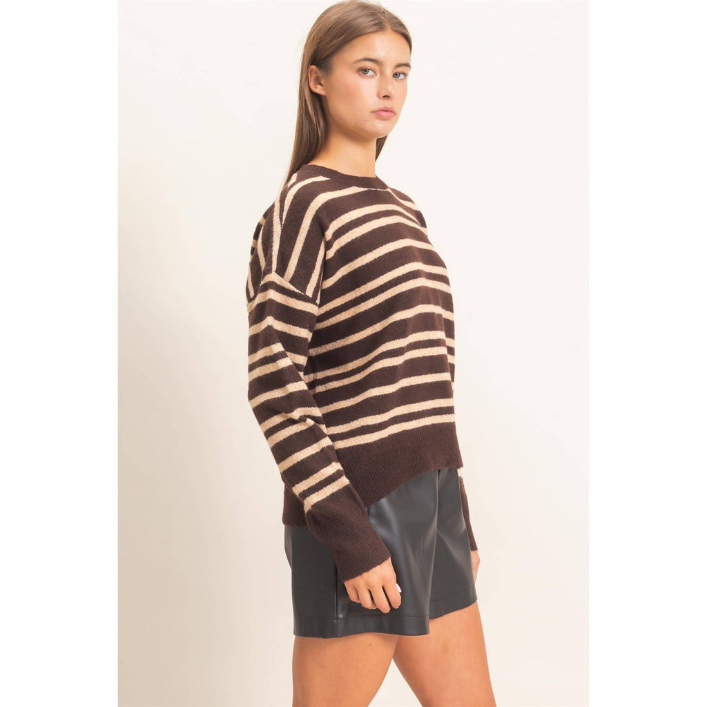 Striped Crew Neck Sweater