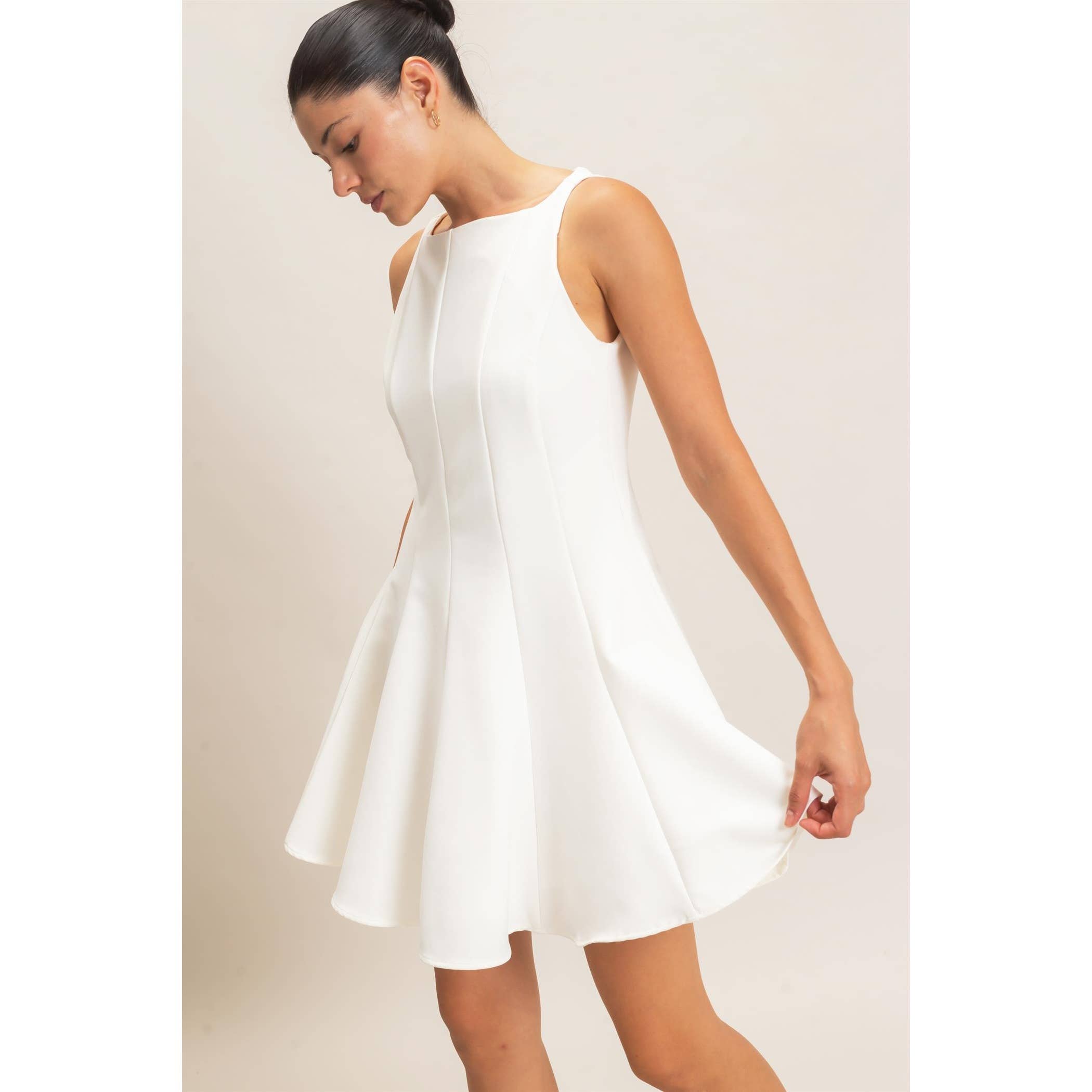 Sleeveless Fit And Flare Dress