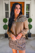 Mia Printed Pullover- Safari Chic
