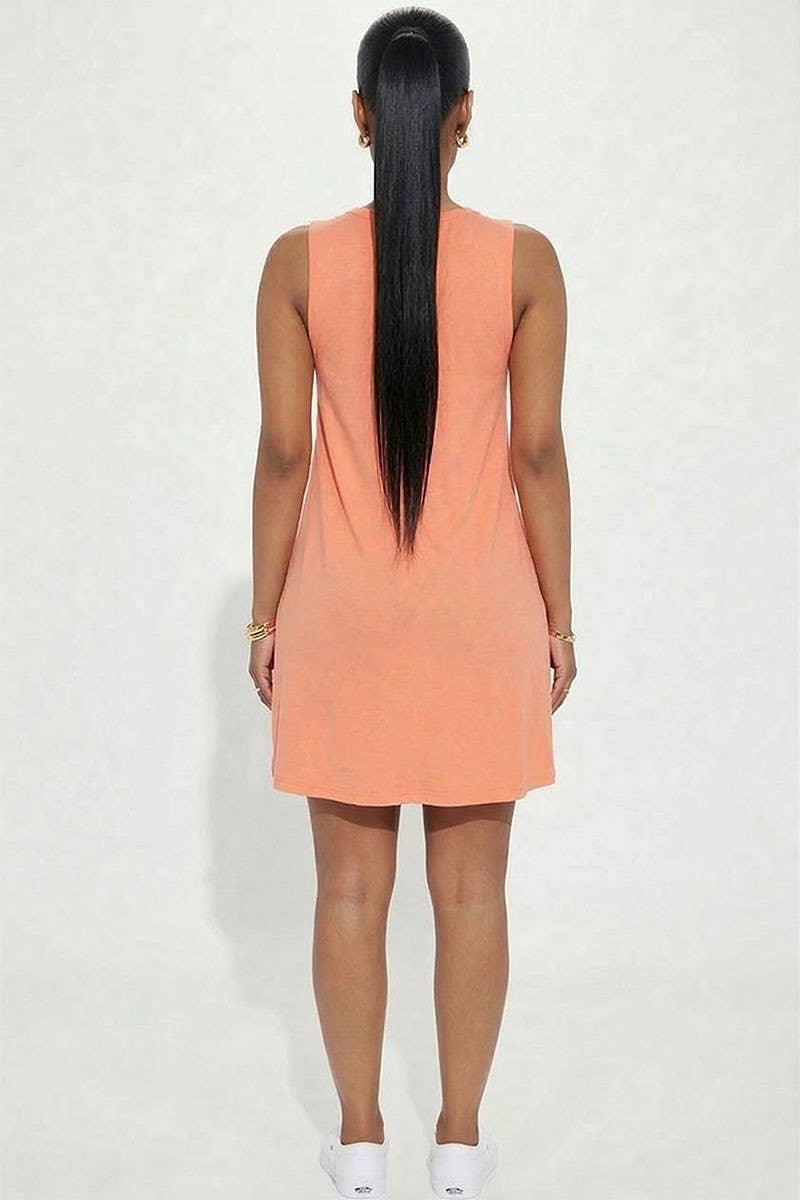 Comfy Sleeveless Flare Mini Dress