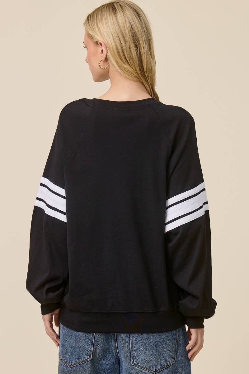 PUFF' Saved By Grace Graphic Oversized Lightweight Sweatshir