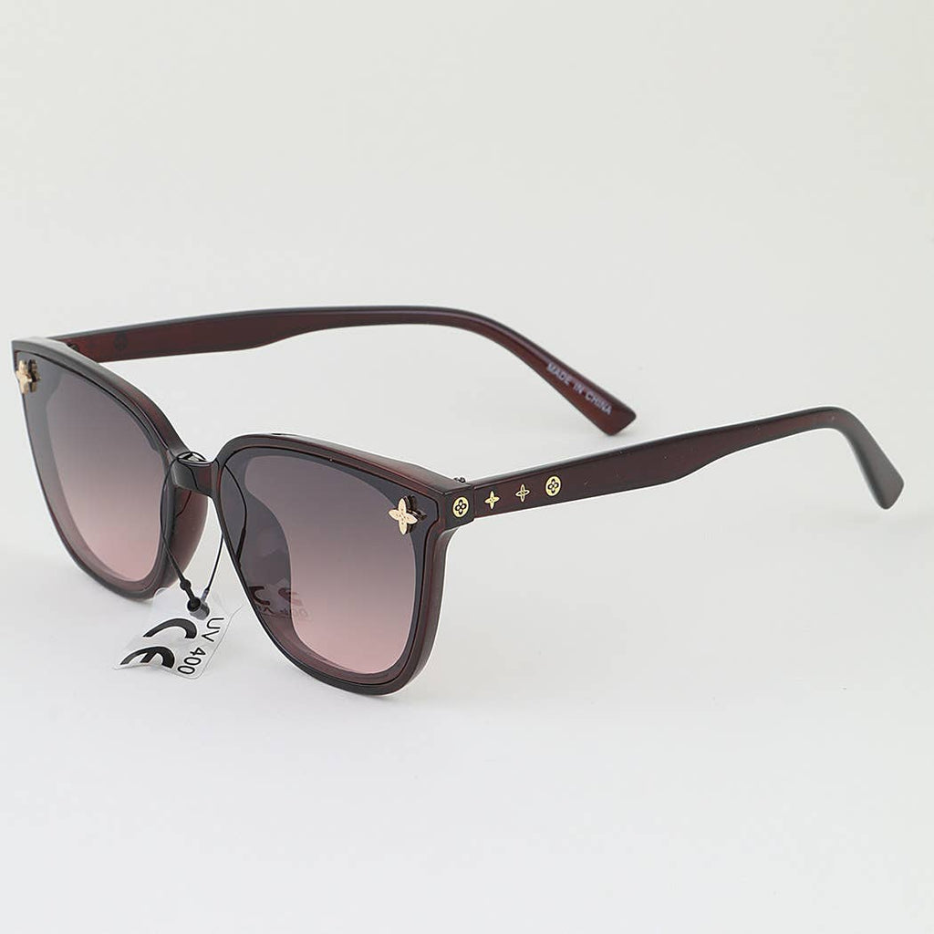 Luxury Clover Charm Sunglasses