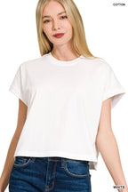 100% Premium Cotton Crop Tee - Zenana