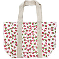 Handcrafted Canvas Bag with Block-Printed Strawberries
