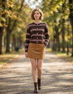 Striped Sweater Cardigan