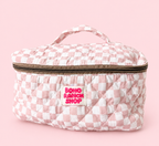 Quilted Western Makeup Bag  | Cowgirl Cosmetic Bag Fabric 
