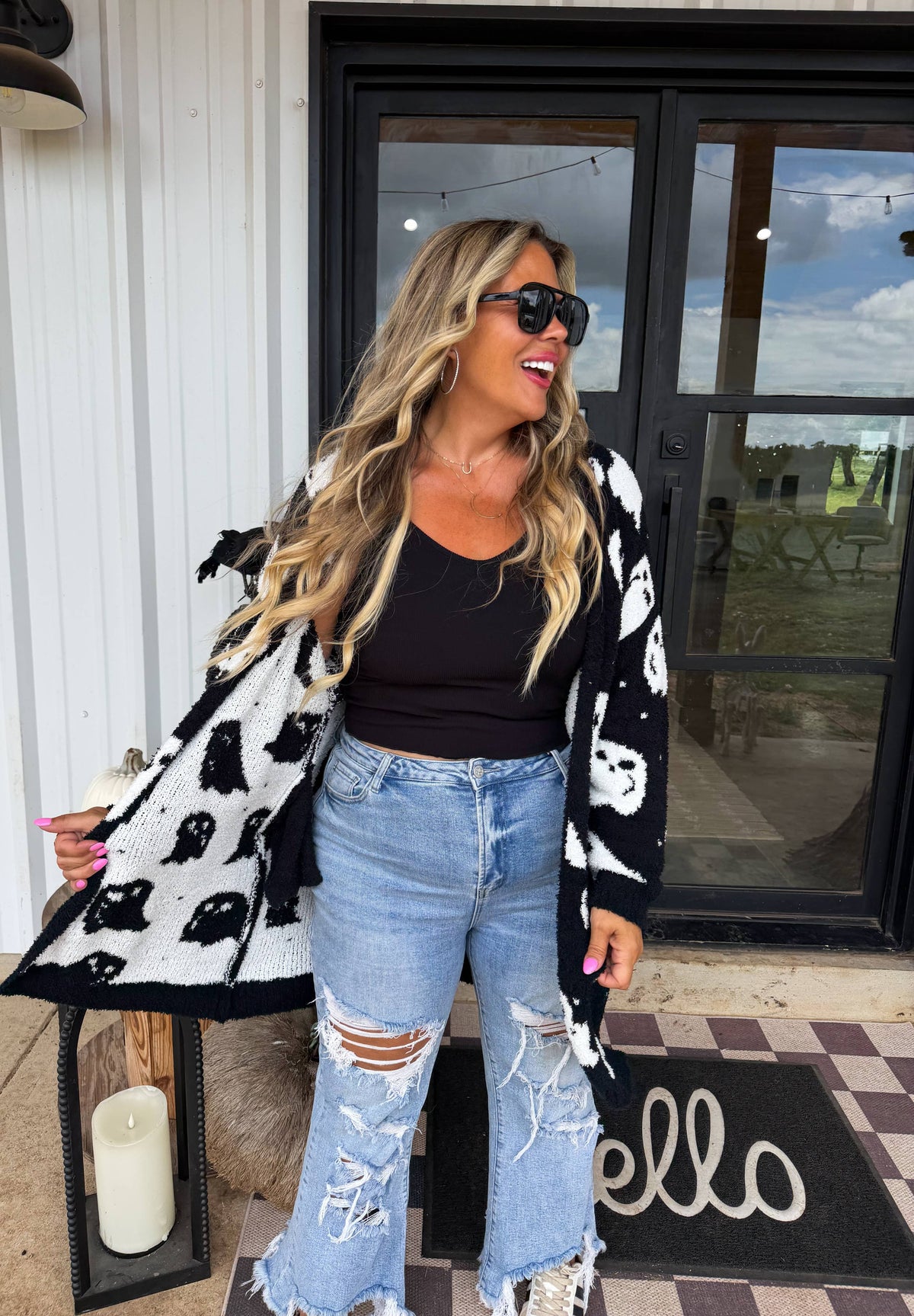 PREORDER- BOO CREW REVERSIBLE CLOUD CARDIGAN