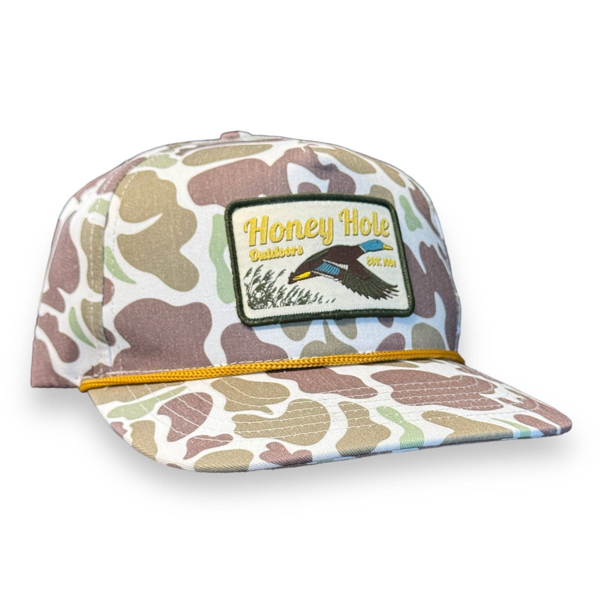 Honey Hole Twill Rope Hat - Duck Field