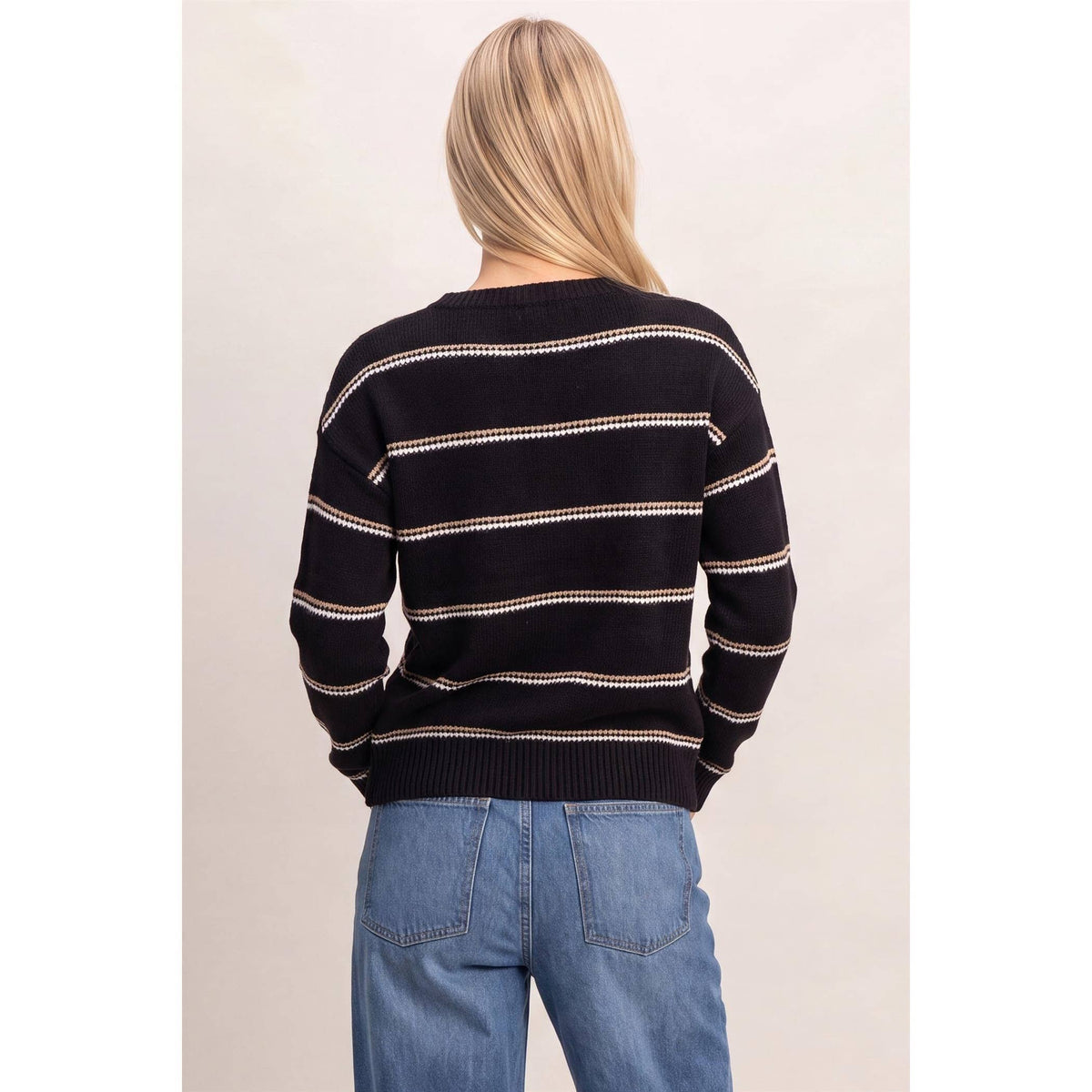 Striped Crew Neck Sweater