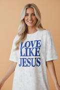PRETTY BASH Love Like Jesus Camo Graphic T-Shirt