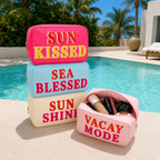 4-in-1 VACAY Cosmetic Pouches Bundle - Set Of 12 ( $72 Value )