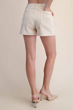 Stretch Shorts High Waist Front Pocket