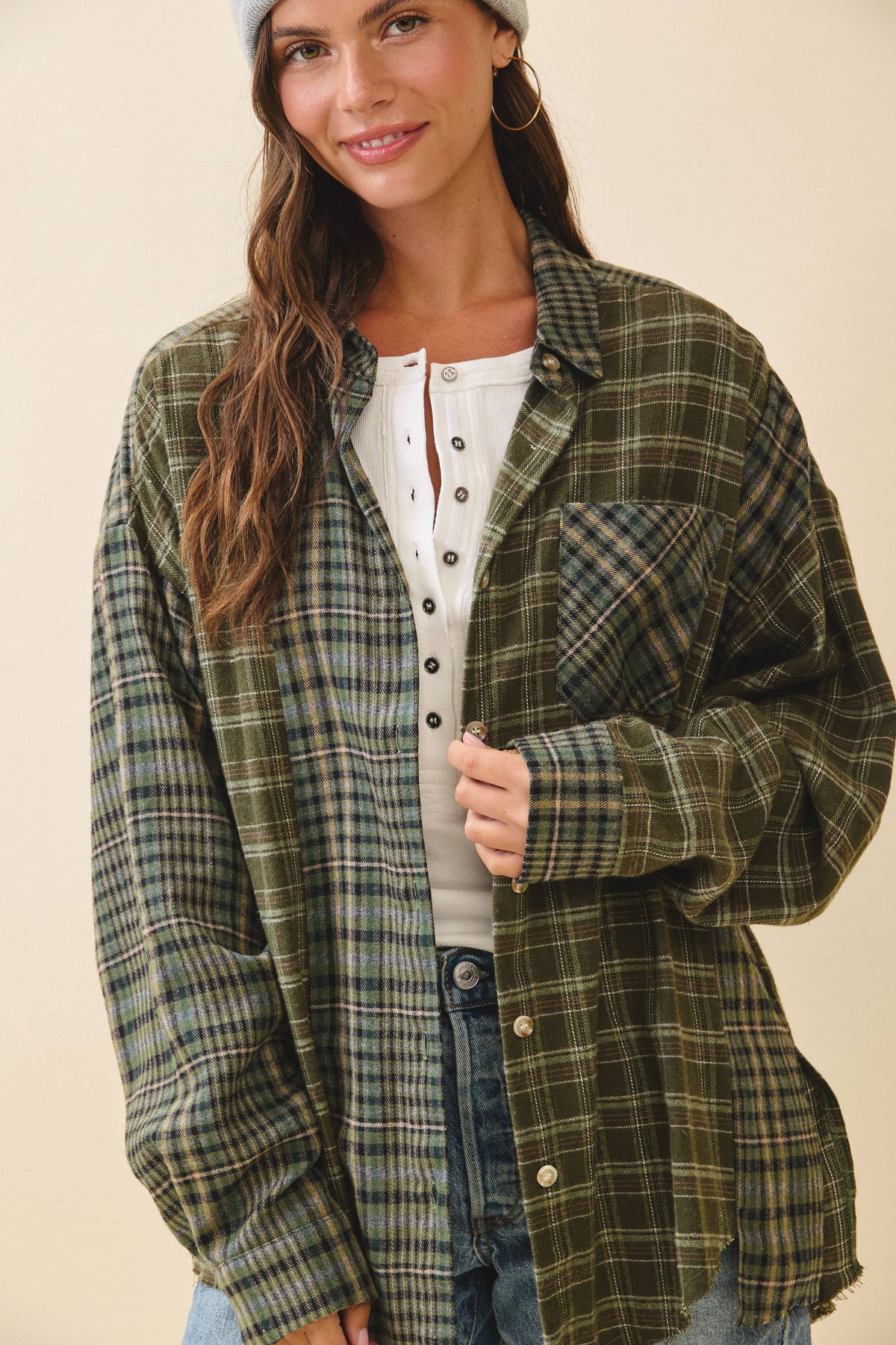 8376EN Kambrie Plaid Flannel Shirt
