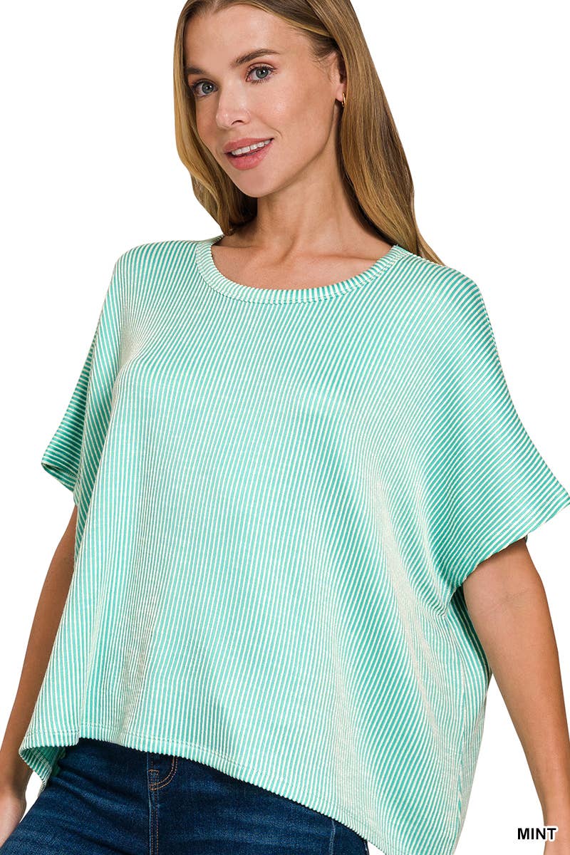 Corded Oversized Top
