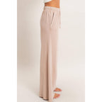 Wide Leg Mineral Wash Pants