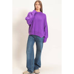 Ribbed Crew Neck Sweater