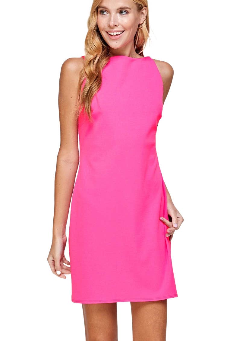 Solid Shift Dress