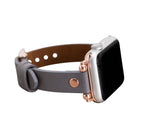 Apple Watch Band 38mm 40mm 42mm 44mm, Leather Watchband, Leopard Apple Watch Strap, iWatch Bracelet, Personalized Gift, Custom iWatch Band