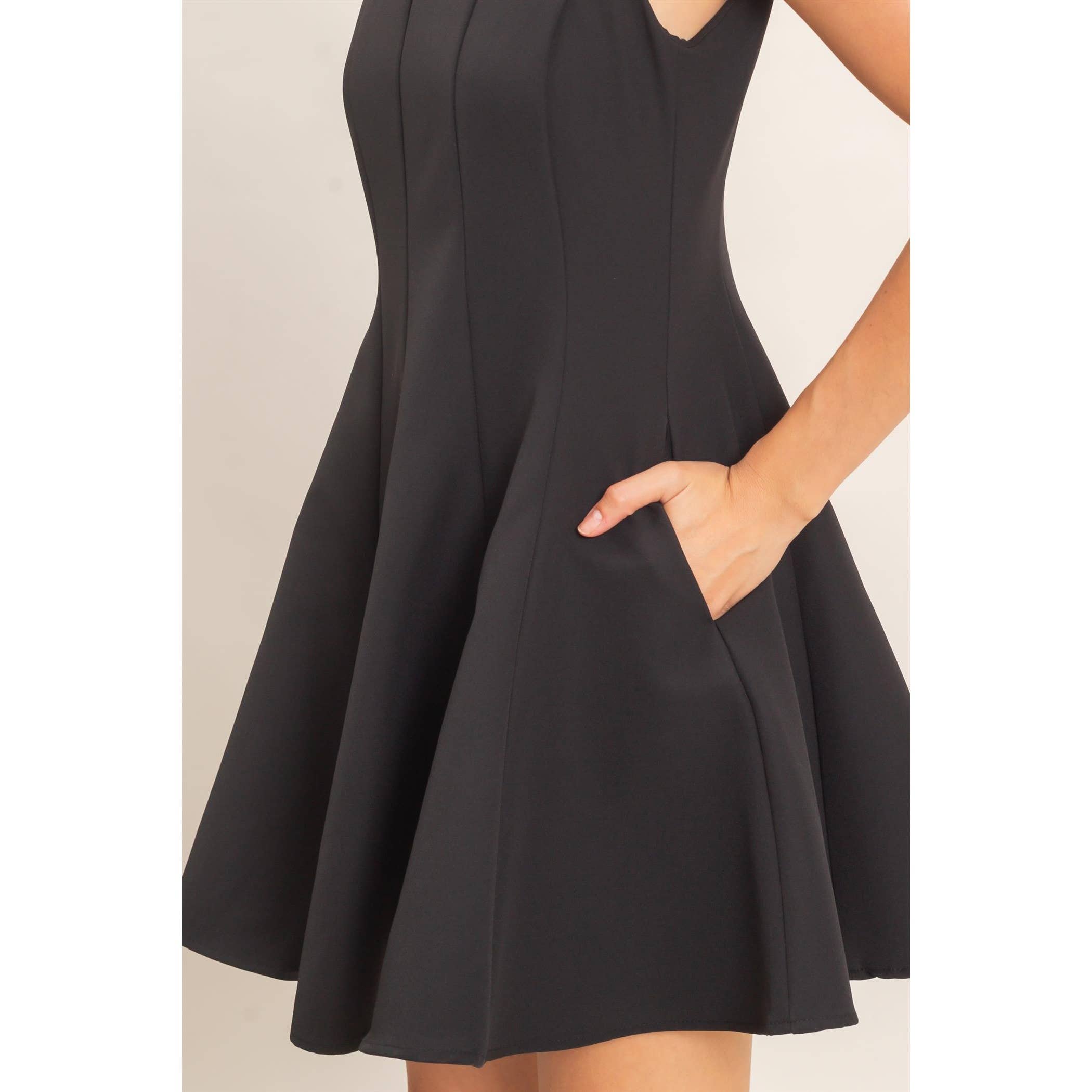 Sleeveless Fit And Flare Dress
