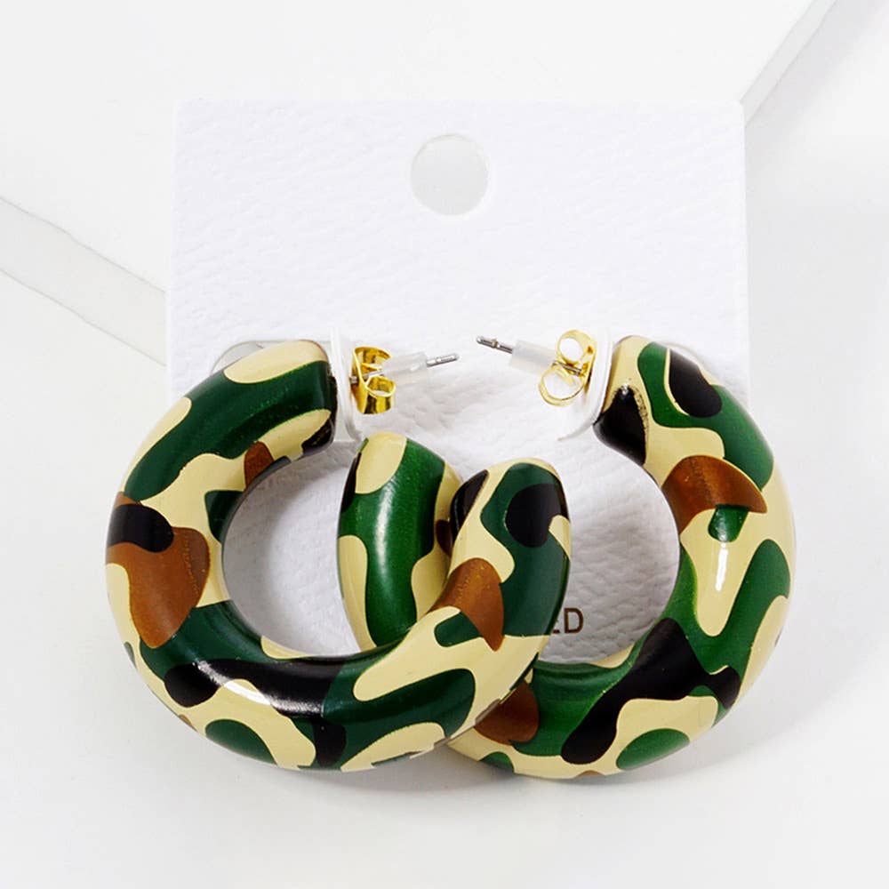 Modern Minimalist Thick Open Hoop Earrings