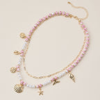 Coastal Charm Layered Bead | Necklace