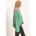 Cable Knit V-Neck Sweater