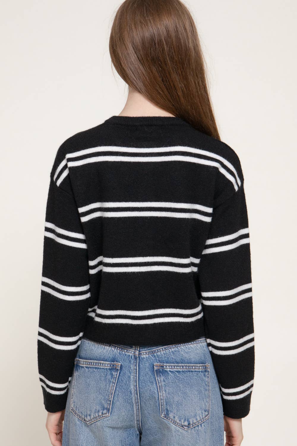 Striped Sweater Cardigan