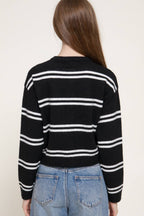 Striped Sweater Cardigan
