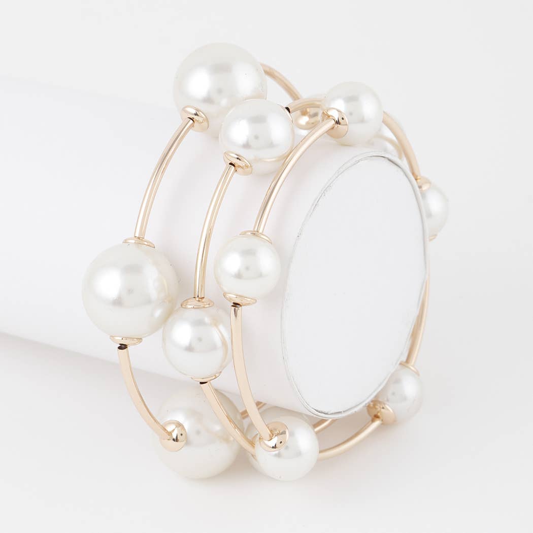 Multi Pearl Bead Bracelet