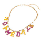 GAME DAY Letter Charm Station Necklace