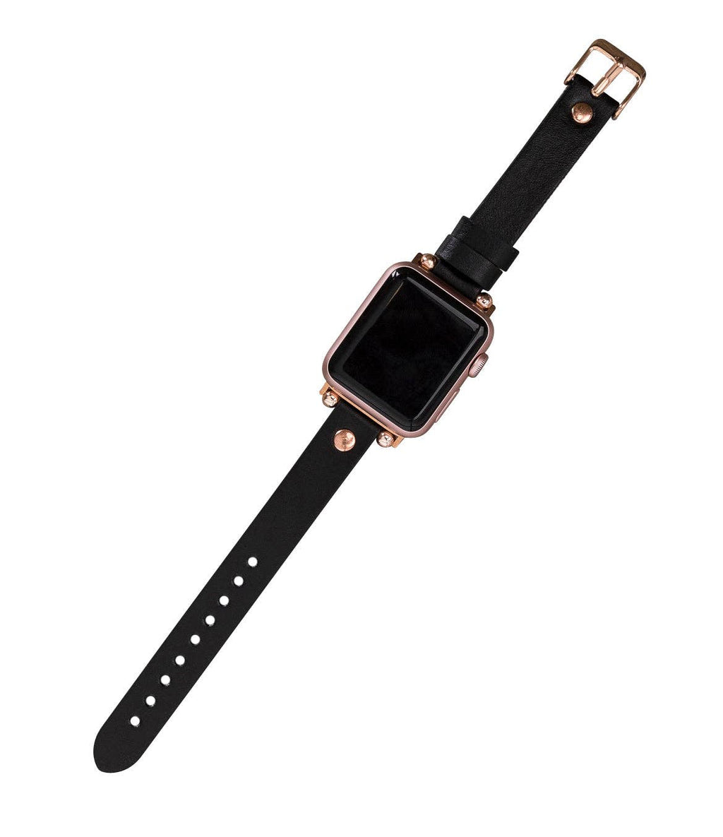 Apple Watch Band 38mm 40mm 42mm 44mm, Leather Watchband, Leopard Apple Watch Strap, iWatch Bracelet, Personalized Gift, Custom iWatch Band