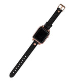 Apple Watch Band 38mm 40mm 42mm 44mm, Leather Watchband, Leopard Apple Watch Strap, iWatch Bracelet, Personalized Gift, Custom iWatch Band