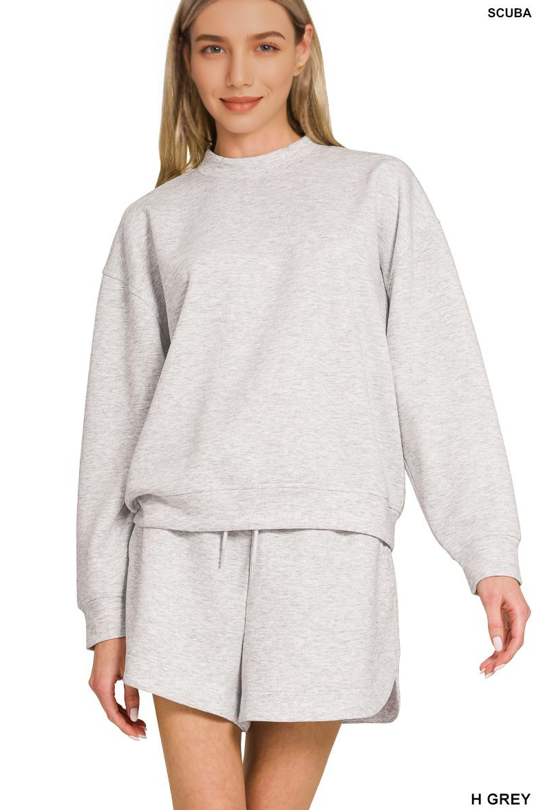 0822 Scuba Pullover & Shorts 2PC Set SI-28647