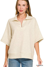 Scuba Collared Short Sleeve Pullover