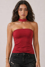 JU30012 - CHOKER NECK TUBE TOP