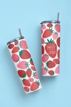 Tis So Sweet To Trust In Jesus Strawberry Tumbler