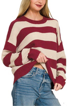 Striped Drop Shoulder Sweater