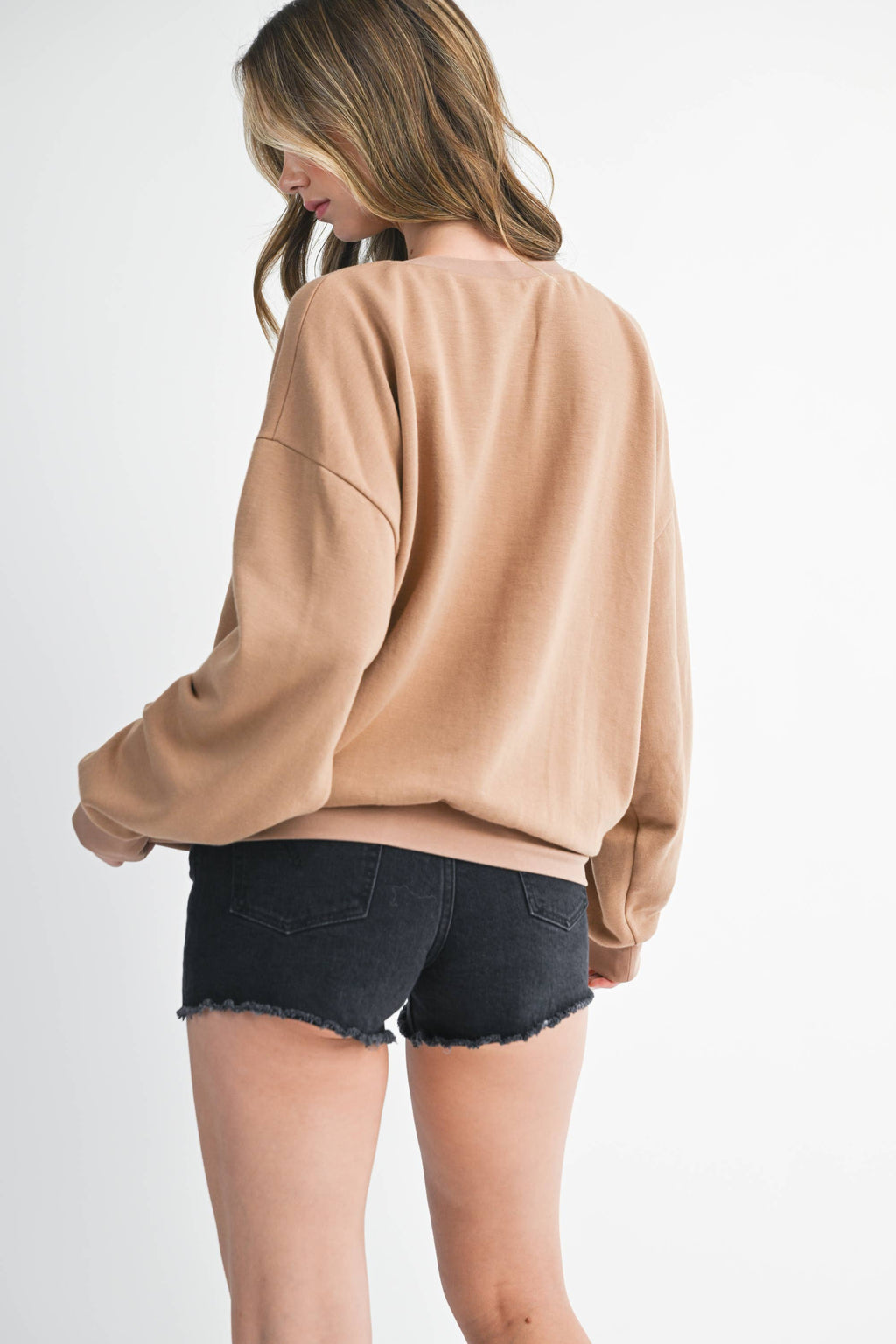 9150GK Retro Ombre Stripe Graphic Sweatshirt