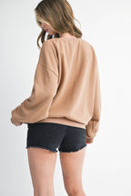9150GK Retro Ombre Stripe Graphic Sweatshirt