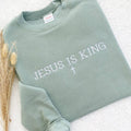 Embroidered Jesus is King Christian Shirt