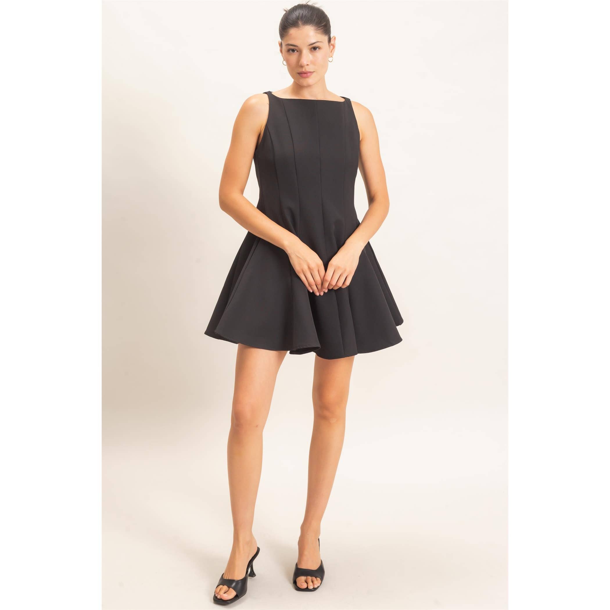 Sleeveless Fit And Flare Dress