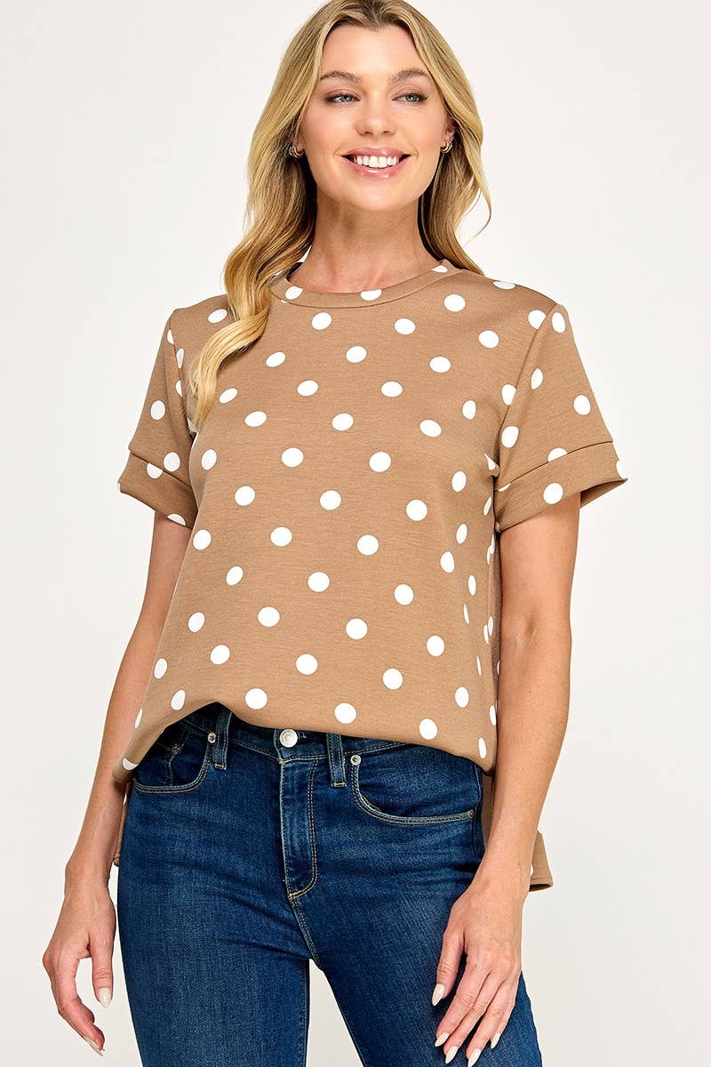 Luxe Polka Dot T Shirt