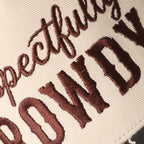 Respectfully ROWDY Embroidered Printed Brim Trucker Hat