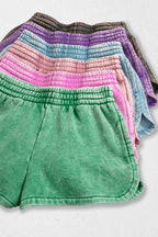 Elastic Waistband Dolphin Shorts