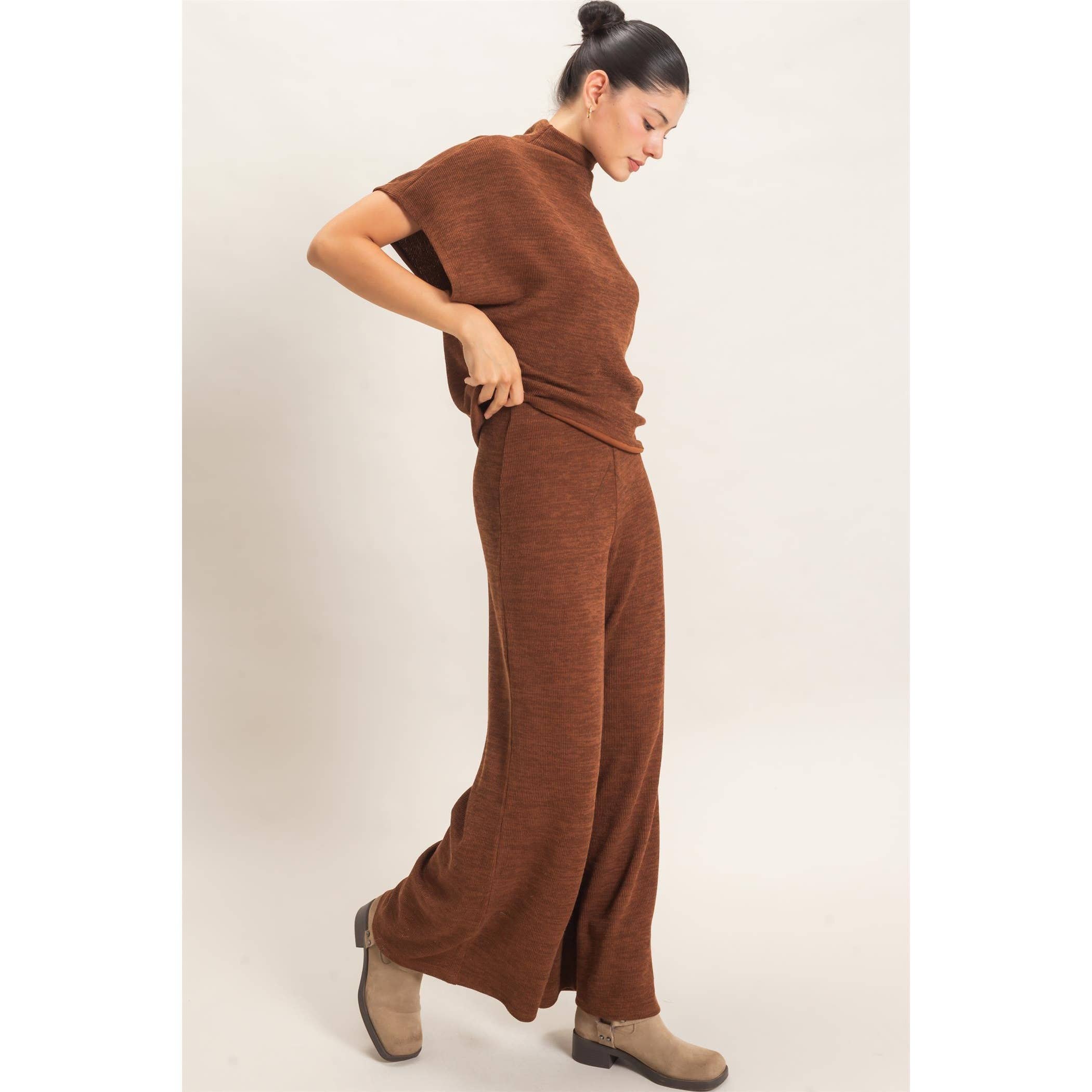 Dolman Sleeve Top And Pant Set