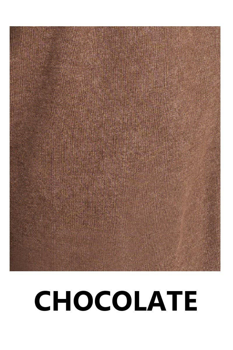 French Terry Washed Exposed-seam Wide Leg Pants