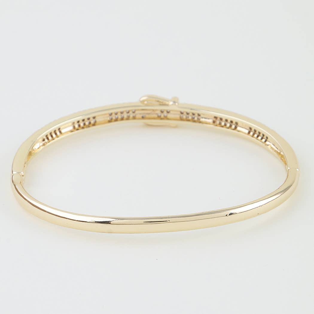 Bejeweled Buckle Belt Cuff Bracelet
