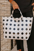 LAS Polka Dot Durable Waterproof PVC Tote Bag